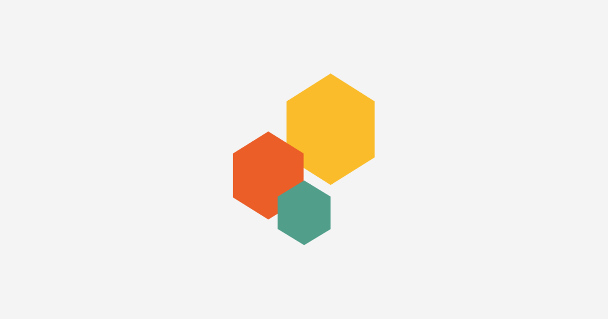 The Client Invoices logo - three interlocking hexagons in yellow, orange and green