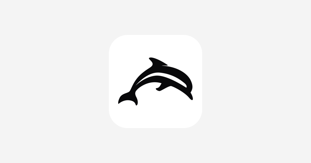 The Mangawhai Directory logo — a leaping dolphin on a white rounded square